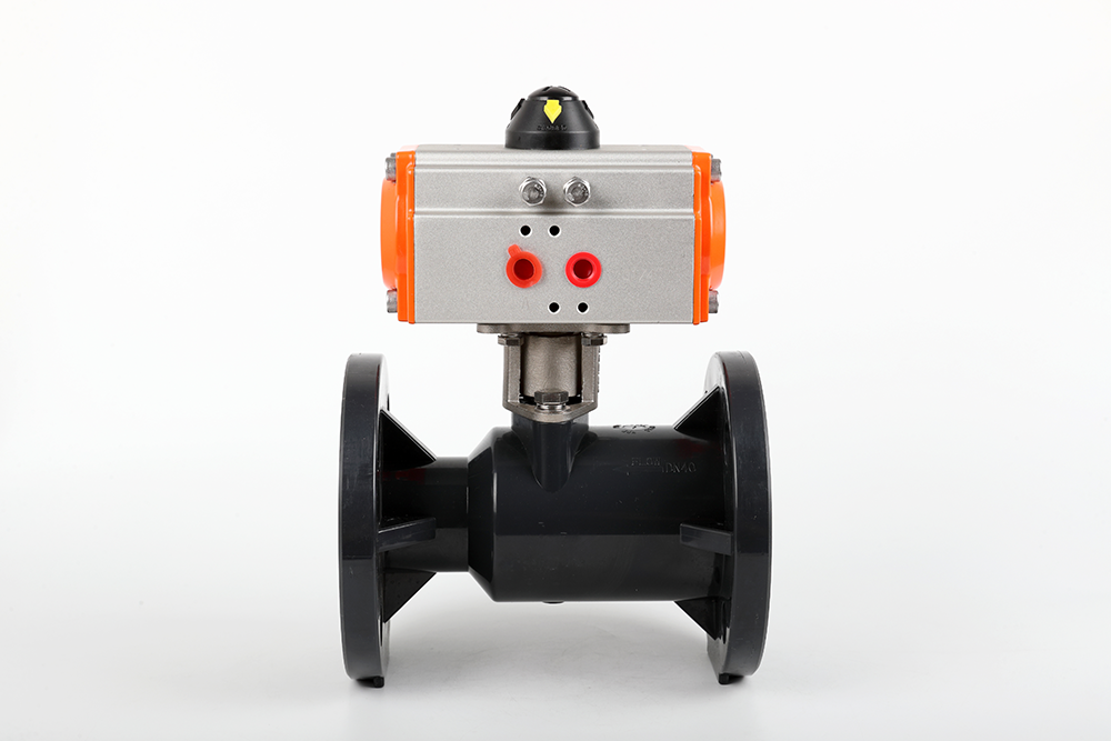 明溪气动法兰一体球阀